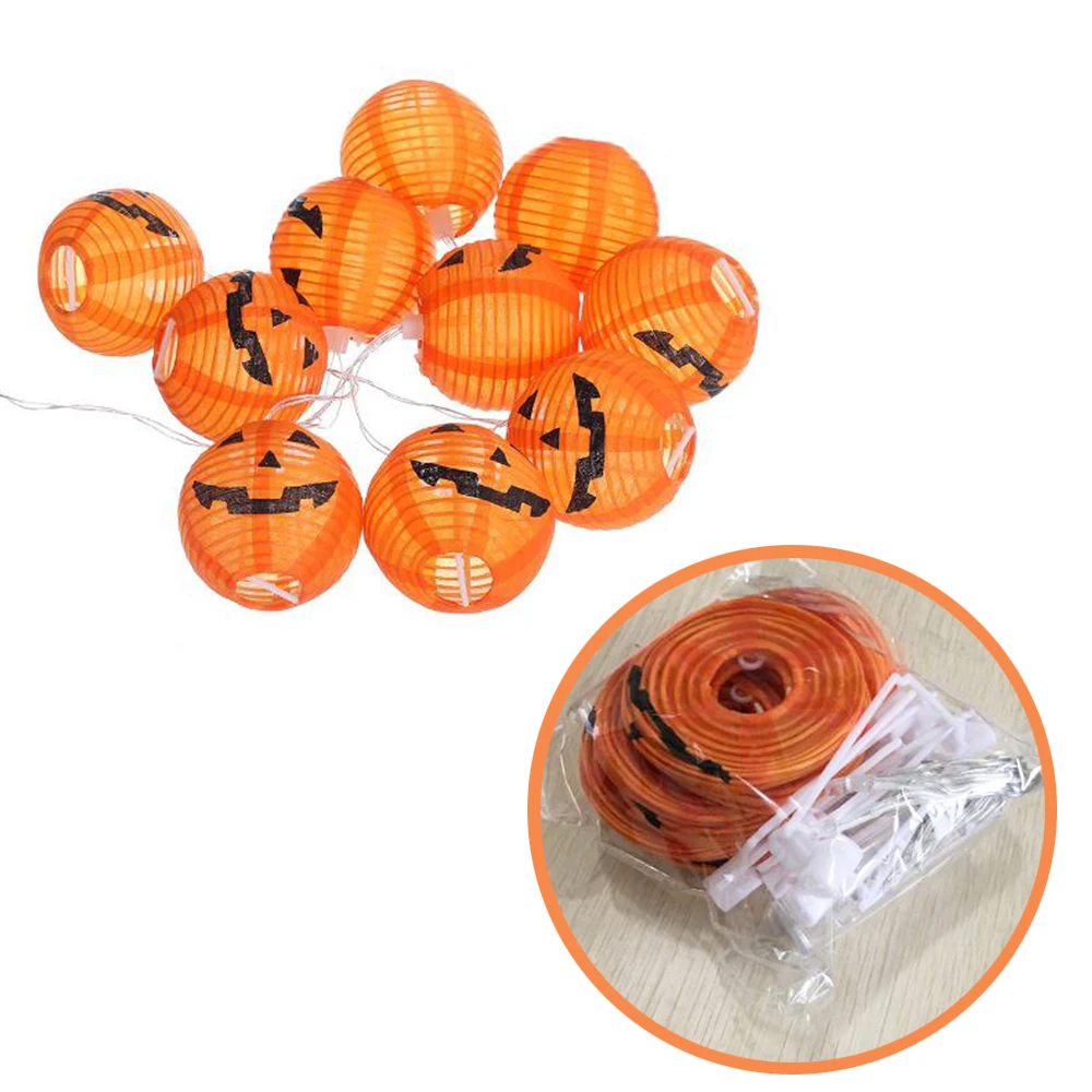 1.2m 10 LED Garland String Lights Halloween Lighting Pumpkin Lantern Party Decoration Supplies Prop Battery Powered Light JQ
1.2m 10 LED Garland String Lights Halloween Lighting Pumpkin Lantern Party Decoration Supplies Prop Battery Powered Light JQ