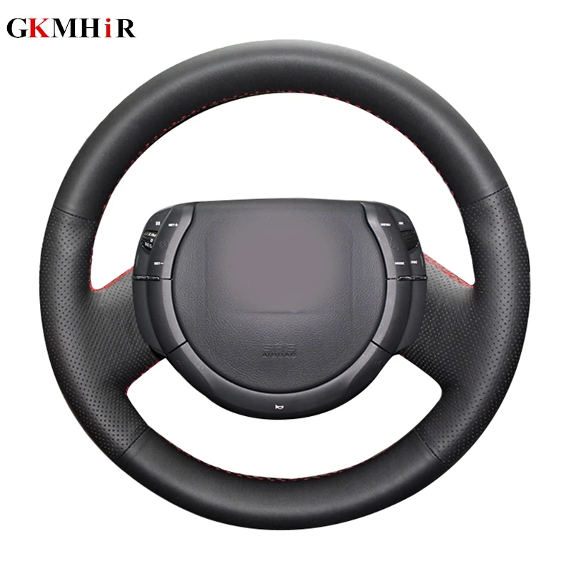 Hand-stitched Black Artificial Leather Steering Cover Black Car Steering Wheel Cover for Citroen Triumph Old C4 C-quatre
Hand-stitched Black Artificial Leather Steering Cover Black Car Steering Wheel Cover for Citroen Triumph Old C4 C-quatre