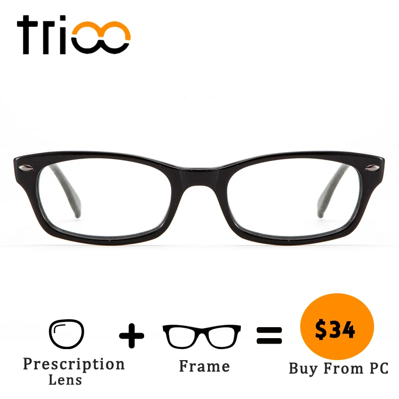 TRIOO Black Clear Lens Glasses Prescription Square Diopters Women Eyeglasses Progressive Quality Acetate Spectacles Oculos Grau
TRIOO Black Clear Lens Glasses Prescription Square Diopters Women Eyeglasses Progressive Quality Acetate Spectacles Oculos Grau