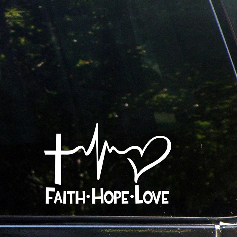 Faith Hope Love Decal Bumper Sticker For Windows Cars Trucks Warm And Romantic Rear Window Car Sticker
Faith Hope Love Decal Bumper Sticker For Windows Cars Trucks Warm And Romantic Rear Window Car Sticker