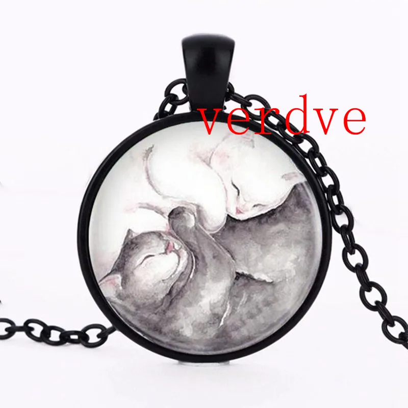 1pcslot Vintage Yin Yang Lovers Kitty Cats Necklace Pendant Kolye Cabochon Black Long Chain Statement Necklace For Woman
1pcslot Vintage Yin Yang Lovers Kitty Cats Necklace Pendant Kolye Cabochon Black Long Chain Statement Necklace For Woman
