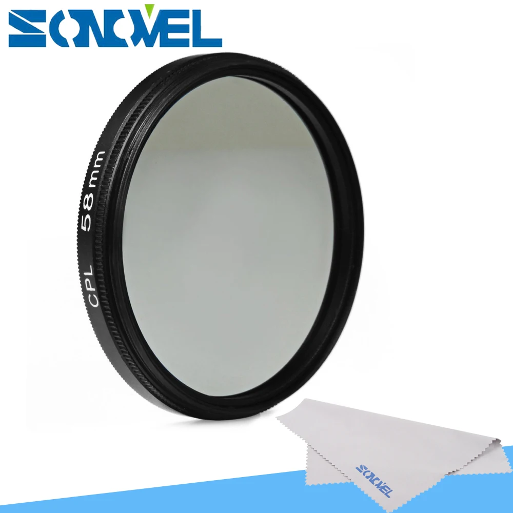 58mm Circular Polarizing CPL C-PL Filter Lens For Canon 1300D 800D 760D 750D 650D 600D 200D 80D 70D 77D 60D with 18-55mm lens
58mm Circular Polarizing CPL C-PL Filter Lens For Canon 1300D 800D 760D 750D 650D 600D 200D 80D 70D 77D 60D with 18-55mm lens