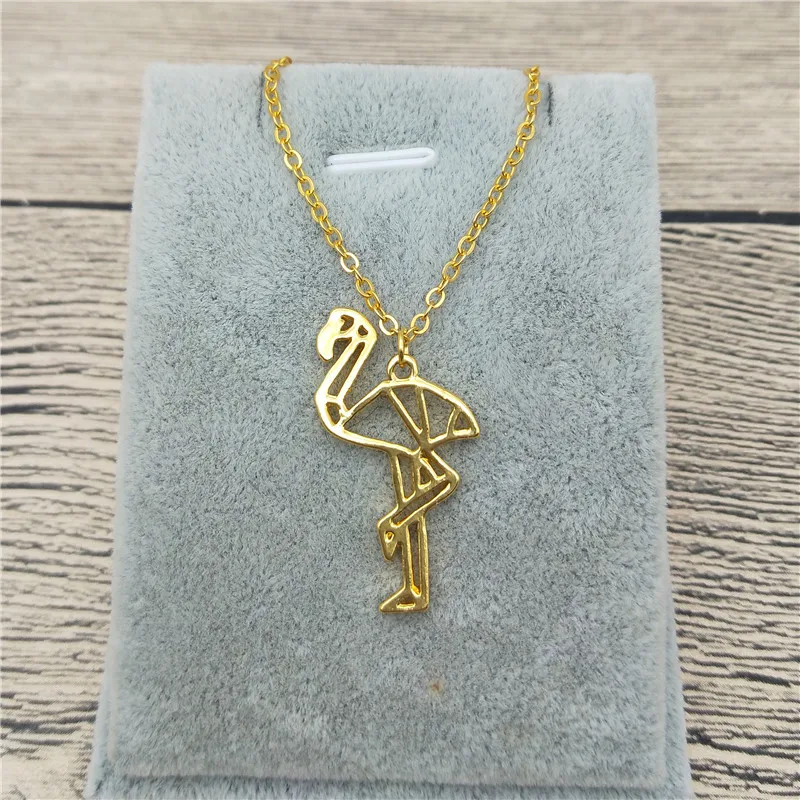New Trendy Flamingo Necklace Gold Color Silver Color Bird Jewellery Flamingo Pendant Necklace Women steampunk
New Trendy Flamingo Necklace Gold Color Silver Color Bird Jewellery Flamingo Pendant Necklace Women steampunk