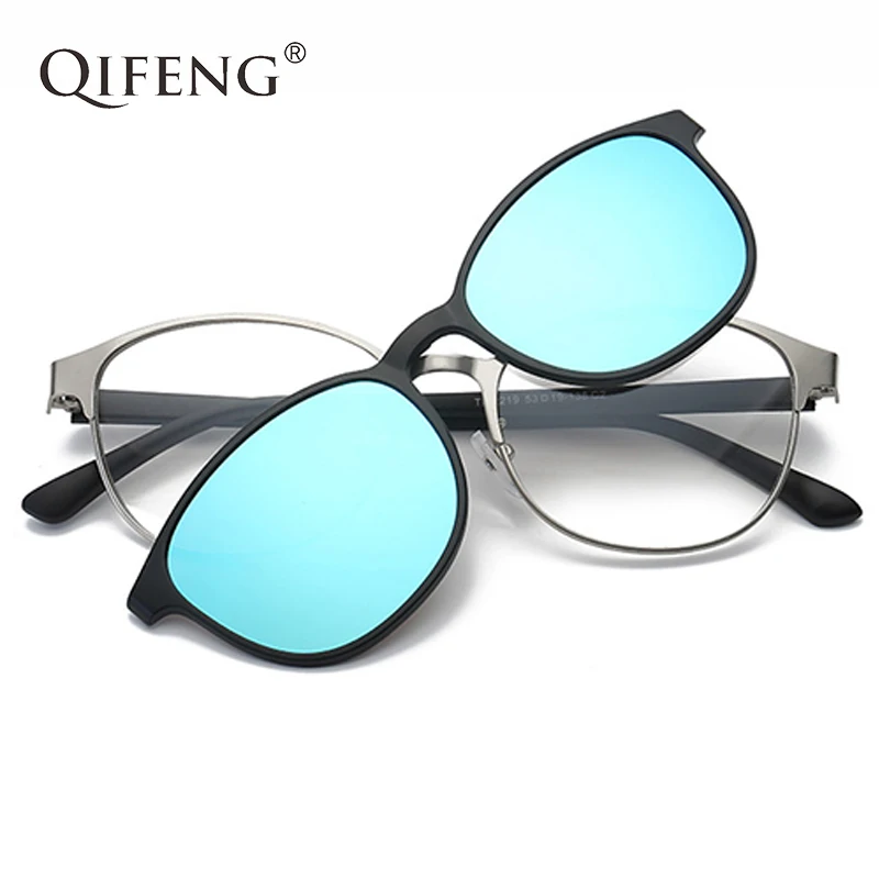 QIFENG Optical Eyeglasses Frame Men Women With Magnets Polarized Clip On Sunglasses Prescription Glasses Spectacle Frame QF062
QIFENG Optical Eyeglasses Frame Men Women With Magnets Polarized Clip On Sunglasses Prescription Glasses Spectacle Frame QF062