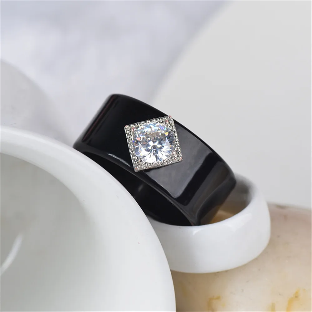 Simple Pretty Black ring Acrylic Cubic Zirconia Imitation Wedding Rings for Women Fashion Engagement Bague Jewelry J02337
Simple Pretty Black ring Acrylic Cubic Zirconia Imitation Wedding Rings for Women Fashion Engagement Bague Jewelry J02337