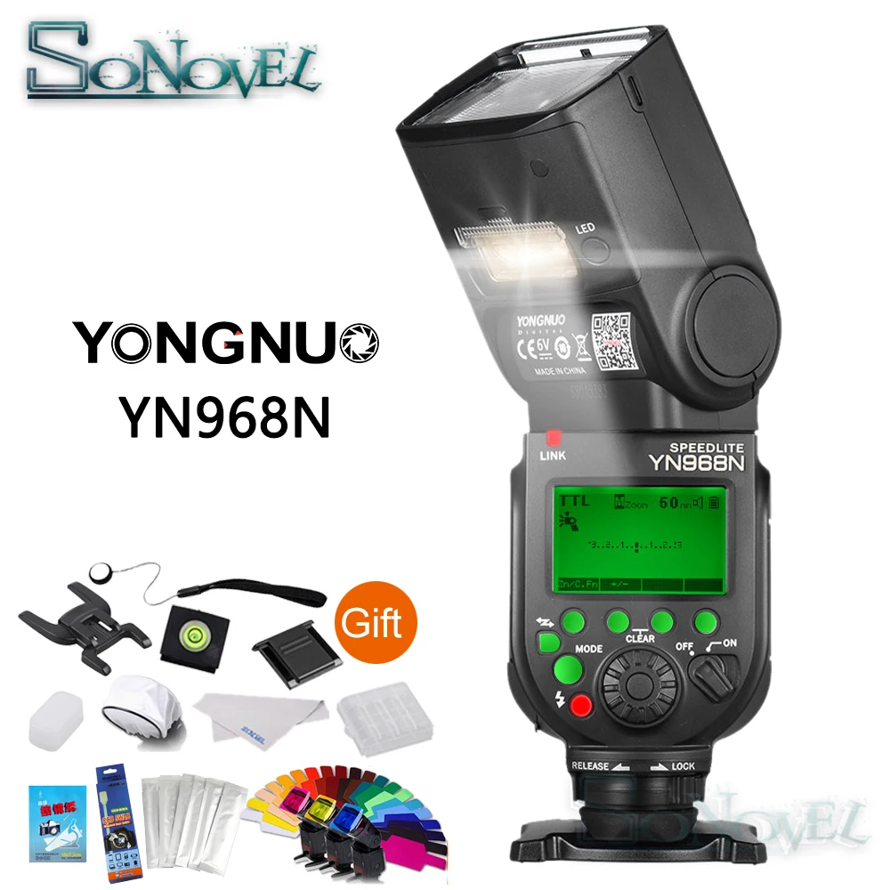 Беспроводная вспышка YONGNUO YN968N TTL 1/8000 светодиодный совместимый с YN622N YN968ex для Nikon D4s