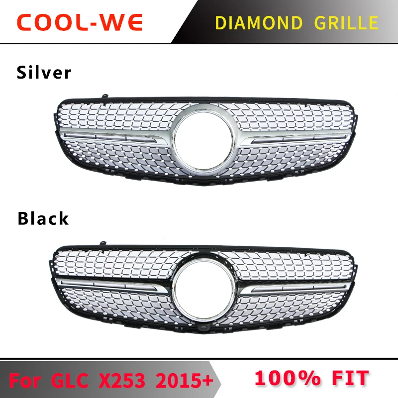 For Mercedes Benz X253 GLC CLASS Diamond Grille Front Bumper Grill GLC43 GLC 200 GLC250 GLC300 GLC450 2015-2019
For Mercedes Benz X253 GLC CLASS Diamond Grille Front Bumper Grill GLC43 GLC 200 GLC250 GLC300 GLC450 2015-2019
