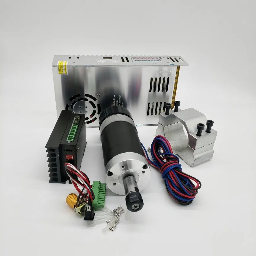 ER11 DC spindle motor grinding drilling motor 500W high-speed air-cooled spindle + power + controller + fixture
ER11 DC spindle motor grinding drilling motor 500W high-speed air-cooled spindle + power + controller + fixture