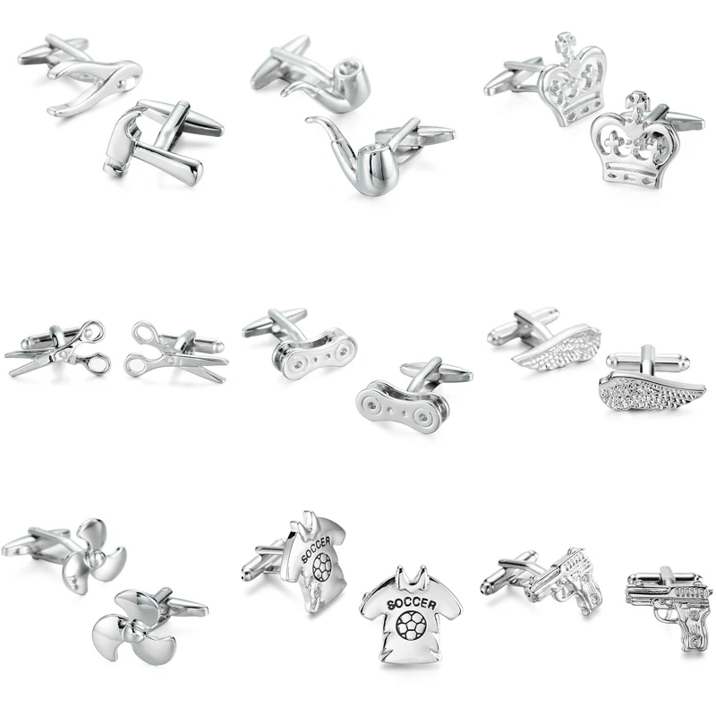 WN New classic style stainless steel plated Silvery Cufflinks high-quality men French shirt Cufflinks Wholesale and retail
WN New classic style stainless steel plated Silvery Cufflinks high-quality men French shirt Cufflinks Wholesale and retail