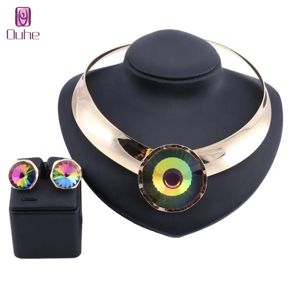 Charm Dubai Gold Color Crystal Jewelry Sets For Women Big Gem Pendant Necklace Earrings Party Dress Accessories
Charm Dubai Gold Color Crystal Jewelry Sets For Women Big Gem Pendant Necklace Earrings Party Dress Accessories