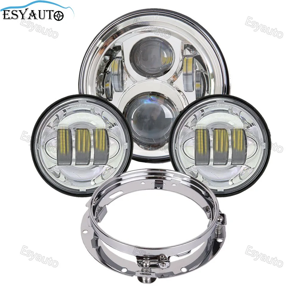 7 inch 45W headlight LED headlamp +4.5 inch fog light passing +7'' headlight Mounting Bracket Ring
7 inch 45W headlight LED headlamp +4.5 inch fog light passing +7'' headlight Mounting Bracket Ring