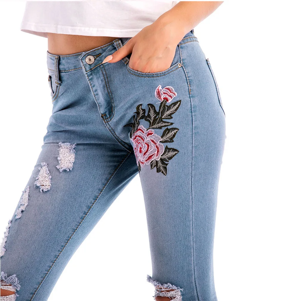 Ripped Hole Jeans for Women New High Waist Elastic Vintage Jeans Women Casual Skinny Sexy Pencil Pants Plus Size
Ripped Hole Jeans for Women New High Waist Elastic Vintage Jeans Women Casual Skinny Sexy Pencil Pants Plus Size