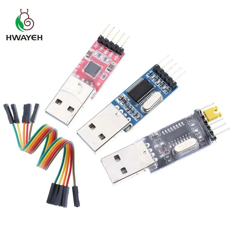 3 шт./лот = 1 шт. PL2303HX + CP2102 CH340G USB в TTL для arduino Модуль UART | Электронные компоненты и