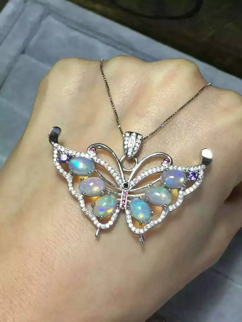 natural opal stone pendant 925 Sterling silver Natural gemstone Pendant Necklace trendy Cute lovely Butterfly fly women jewelry
natural opal stone pendant 925 Sterling silver Natural gemstone Pendant Necklace trendy Cute lovely Butterfly fly women jewelry