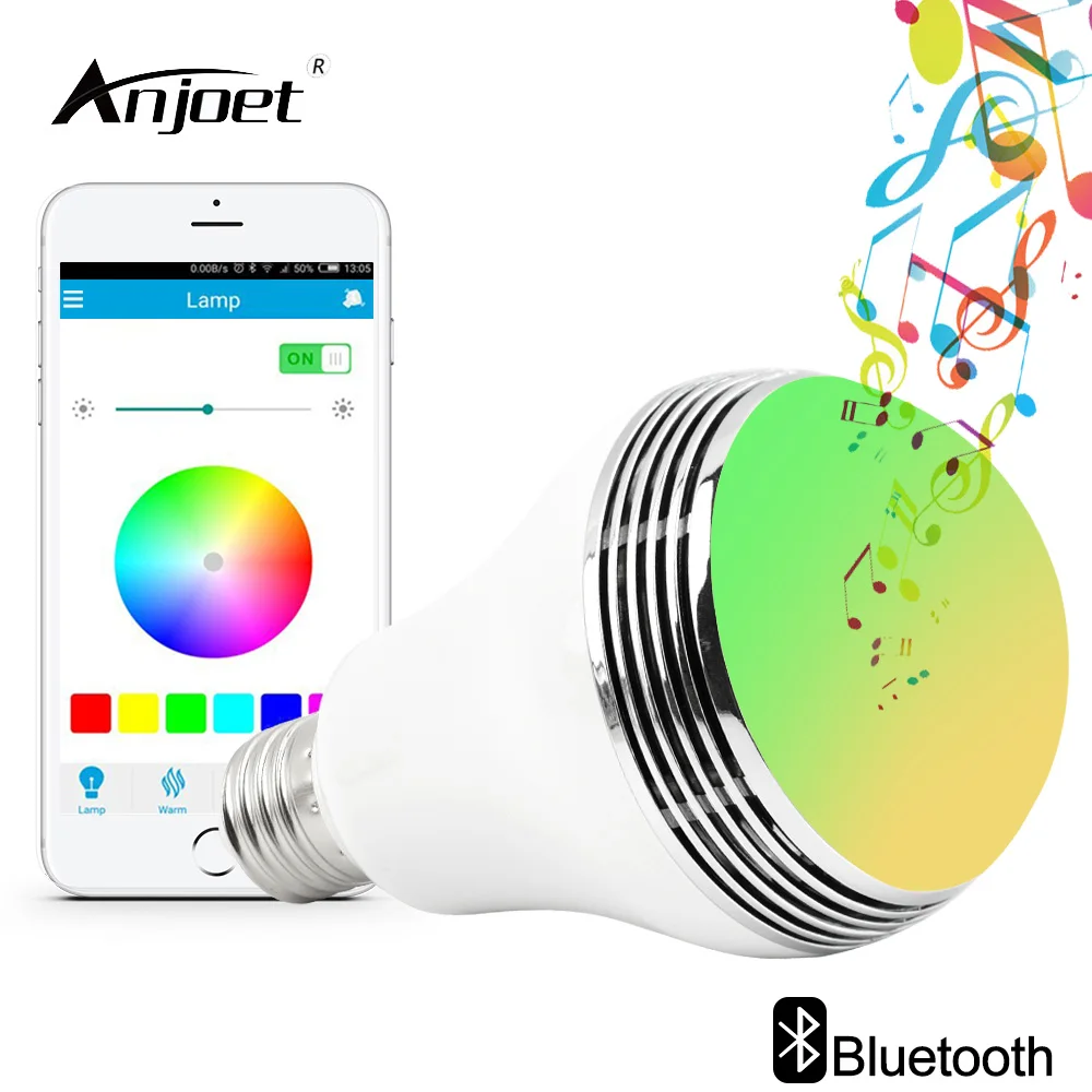 ANJOET светодиодный смарт-лампочка аудио-динамики с Bluetooth лампа с регулируемой яркостью E27 RGBW Беспроводная музыкальная лампа светильник красочный светильник
ANJOET светодиодный смарт-лампочка аудио-динамики с Bluetooth лампа с регулируемой яркостью E27 RGBW Беспроводная музыкальная лампа светильник красочный светильник