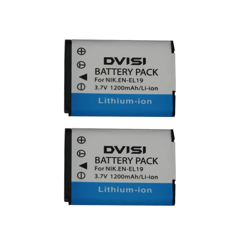 2pcs/lot 1.2Ah EN-EL19 EN EL19 ENEL19 rechargeable li-ion Camera Battery for Nikon Coolpix S100 S2500 S3100 S4100 Camera z1
2pcs/lot 1.2Ah EN-EL19 EN EL19 ENEL19 rechargeable li-ion Camera Battery for Nikon Coolpix S100 S2500 S3100 S4100 Camera z1