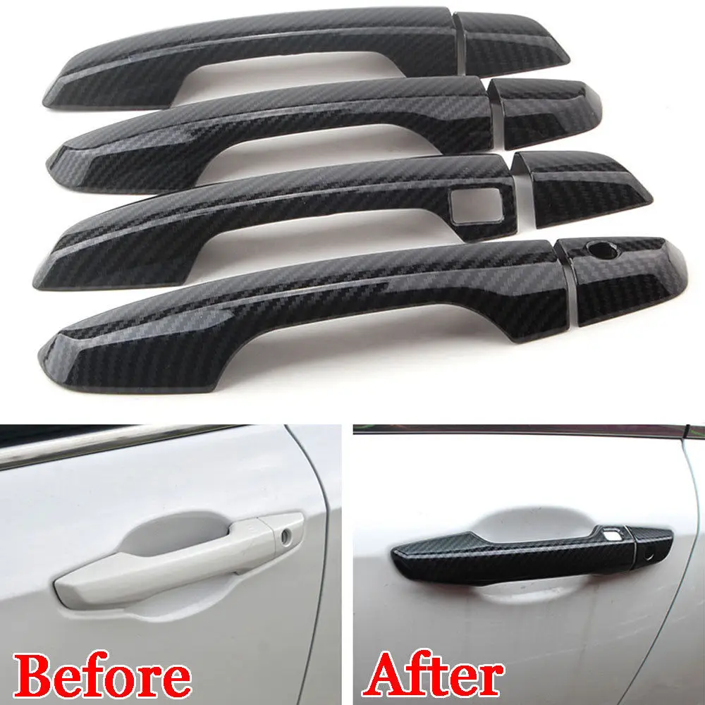For Honda CRV CR-V 2017 4PCS Exterior Door Side Handle Smart Cover Trim Protector Carbon Fiber Color ABS Decorative Accessories
For Honda CRV CR-V 2017 4PCS Exterior Door Side Handle Smart Cover Trim Protector Carbon Fiber Color ABS Decorative Accessories