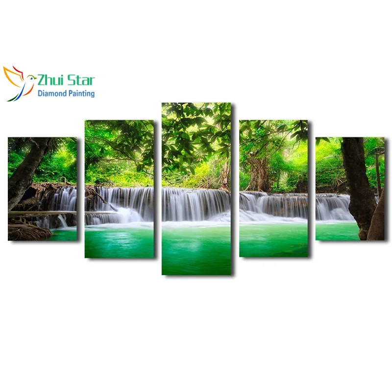 Zhui star 5D DIY full Square drill Diamond drawing Cross Stitch Forest small lake 5pcs Embroidery Rhinestones Mosaic Home decor
Zhui star 5D DIY full Square drill Diamond drawing Cross Stitch Forest small lake 5pcs Embroidery Rhinestones Mosaic Home decor