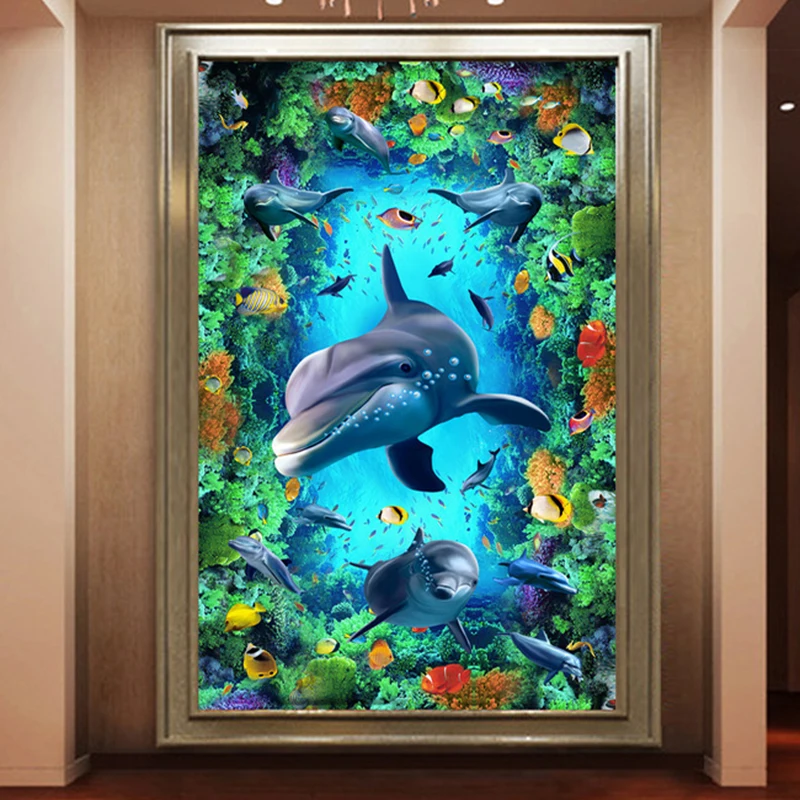 Custom Photo Wallpaper 3D Stereoscopic Dolphin Large Murals Indoor Decor Living Room Entrance Corridor Wall Mural Wall Paper
Custom Photo Wallpaper 3D Stereoscopic Dolphin Large Murals Indoor Decor Living Room Entrance Corridor Wall Mural Wall Paper