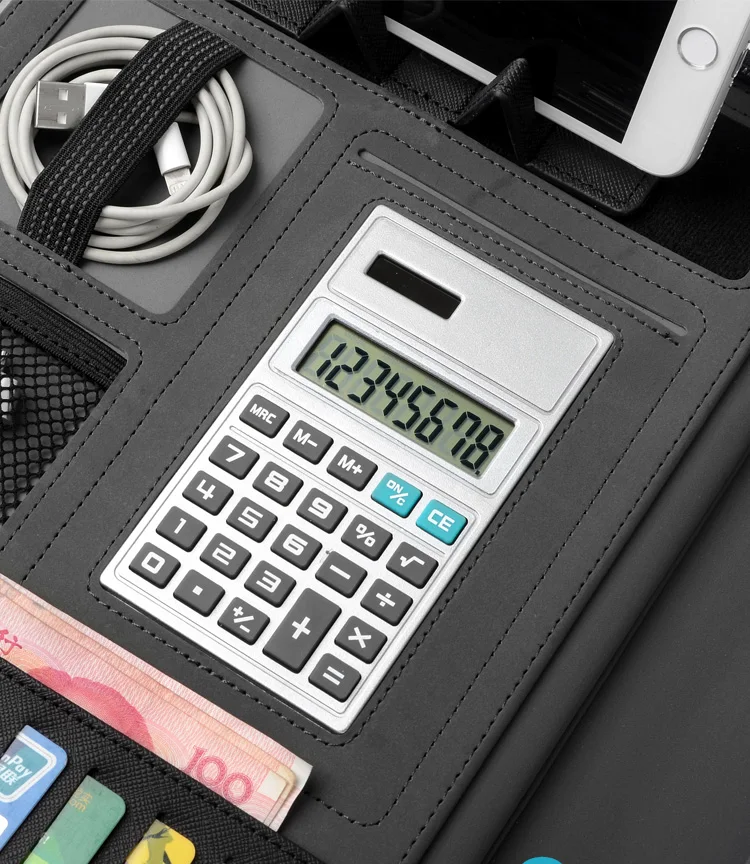 Деловая многофункциональная папка-портфель padfolio сумка менеджера A4 папки на