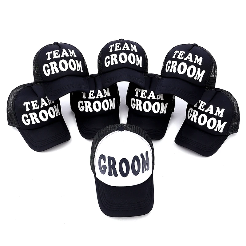 2017 new GROOM & TEAM GROOM men wedding Baseball Cap Hat black with Print Stag Do Party Hats
2017 new GROOM & TEAM GROOM men wedding Baseball Cap Hat black with Print Stag Do Party Hats