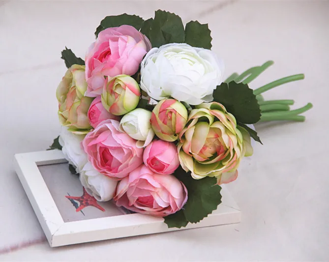 Soft Silk Flower Bouquet (13 Stems) artificial flowers for Wedding/Home Decorations White champagne
Soft Silk Flower Bouquet (13 Stems) artificial flowers for Wedding/Home Decorations White champagne