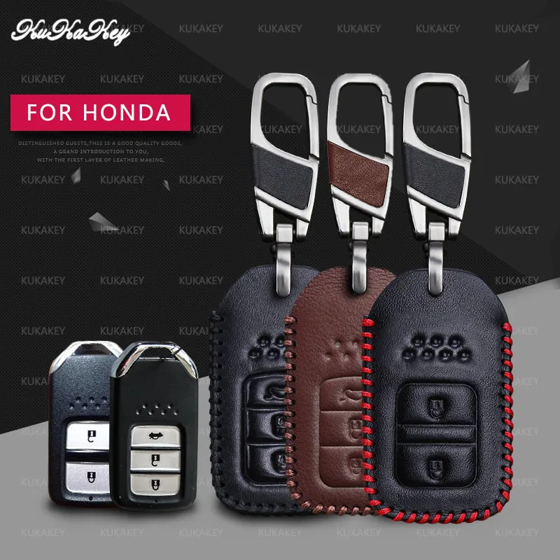 KUKAKEY Leather Car Key Case Cover For Honda Civic Accord Cr-v Pilot Crv 2015 2016 2017 2018 Holder Shell Protector
KUKAKEY Leather Car Key Case Cover For Honda Civic Accord Cr-v Pilot Crv 2015 2016 2017 2018 Holder Shell Protector