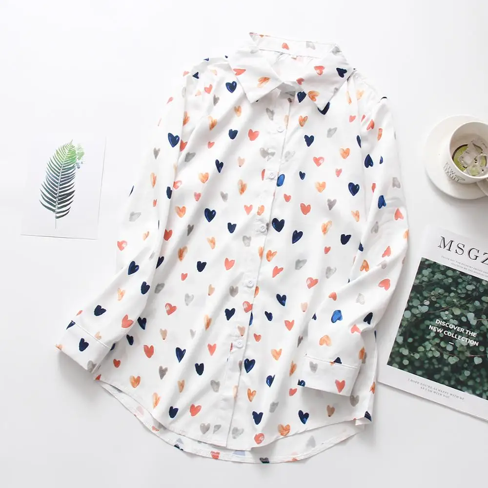 Blouse Women 2022 New Spring Autumn Casual Heart Print Shirt Ladies Blouses Fashion Long Sleeve Shirt Lady Tops Blusas
Blouse Women 2022 New Spring Autumn Casual Heart Print Shirt Ladies Blouses Fashion Long Sleeve Shirt Lady Tops Blusas