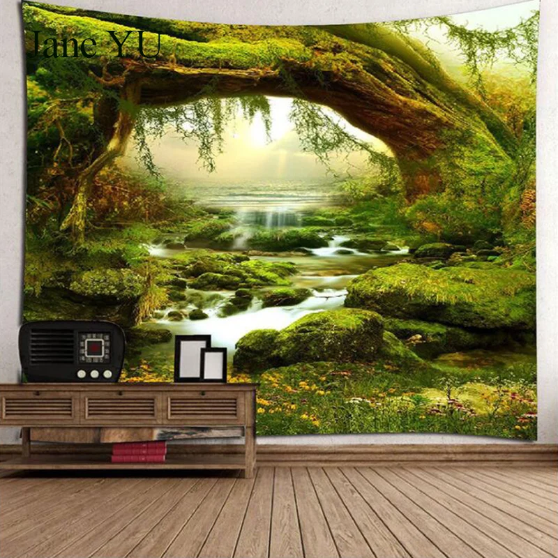 JaneYU Fast selling Wishyamaxun stream background wall printing household tapestry wall hanging
JaneYU Fast selling Wishyamaxun stream background wall printing household tapestry wall hanging