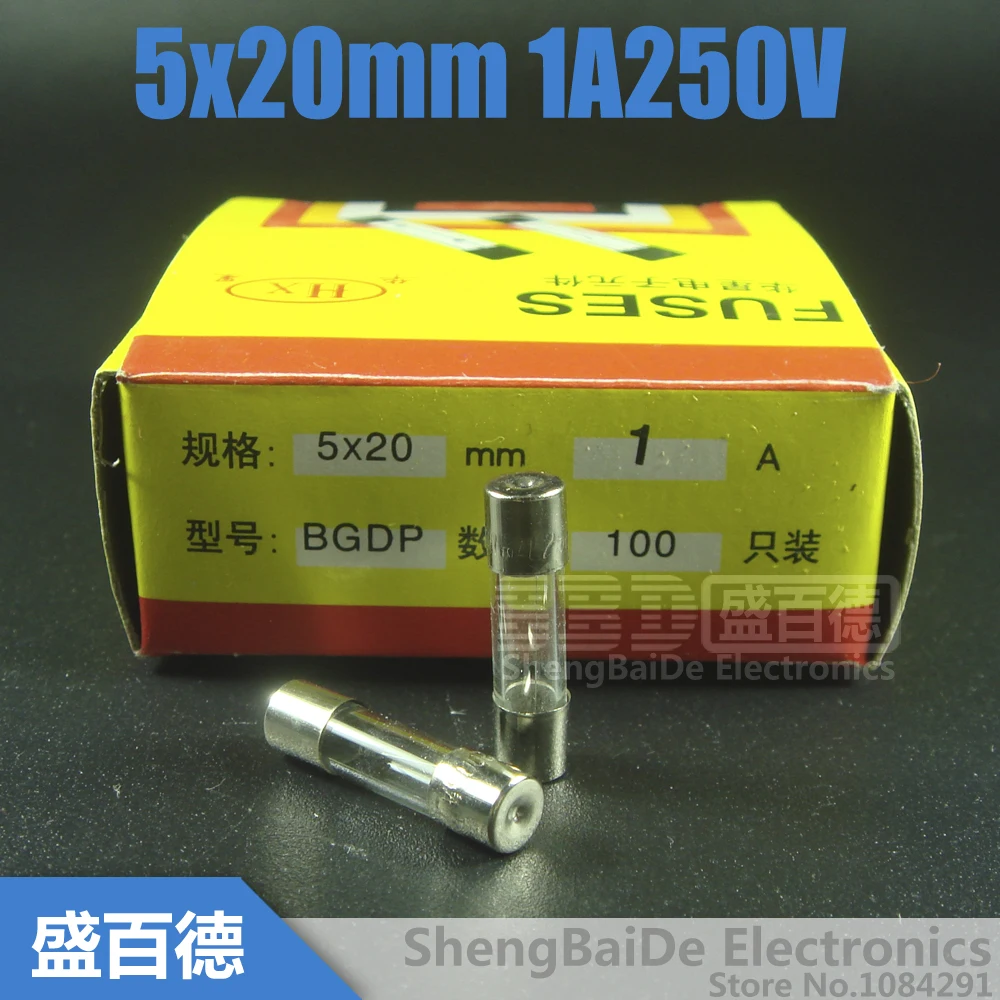 100 шт./лот Быстрый Предохранитель 5x20 мм 250 в 1A F1AL250V|tube fuse|fuse 5x20mmglass tube fuse |