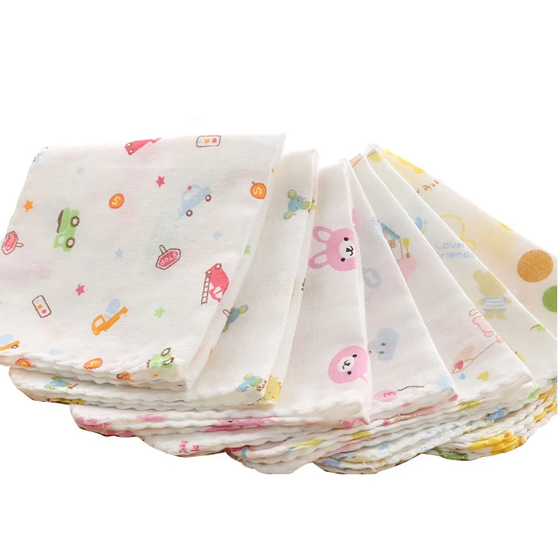 5Pcs/Lot Baby Towel Cotton Gauze Cartoon Bath Towel Kids Newborn Baby Wash Cloth Face Hand Bathing Square Towels Feeding Bibs
5Pcs/Lot Baby Towel Cotton Gauze Cartoon Bath Towel Kids Newborn Baby Wash Cloth Face Hand Bathing Square Towels Feeding Bibs
