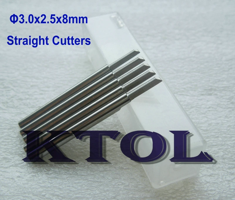 3.0*2.5*8MM One Flute Straight Cutters CNC Router Bits Micro Tungsten Carbide End Mills for Cutting Engraving MDF/Wood/Acrylic
3.0*2.5*8MM One Flute Straight Cutters CNC Router Bits Micro Tungsten Carbide End Mills for Cutting Engraving MDF/Wood/Acrylic