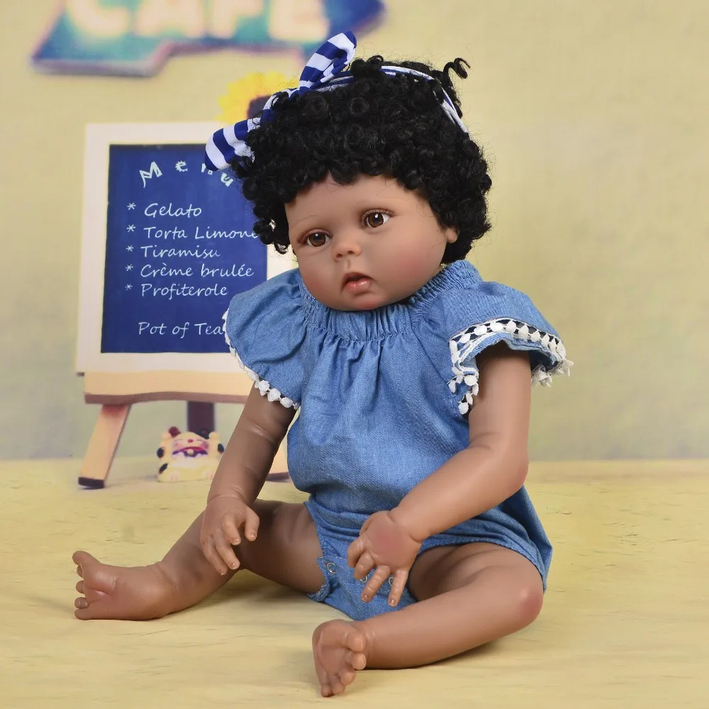 Черная кожа bebe reborn girl 55 см полностью силиконовая кукла Reborn Baby игрушка для новорожденной маленькой принцессы Кукла для малыша Детская игрушк...
Черная кожа bebe reborn girl 55 см полностью силиконовая кукла Reborn Baby игрушка для новорожденной маленькой принцессы Кукла для малыша Детская игрушк...