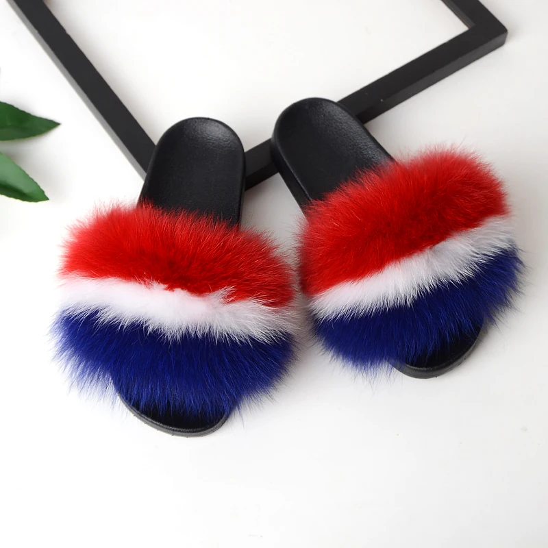 Women's Fur Slipper Real Raccoon Fur Fashion Style Furry Slides Soft Warm Fur Shoes
Women's Fur Slipper Real Raccoon Fur Fashion Style Furry Slides Soft Warm Fur Shoes