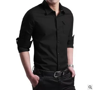 Brand 2018 Fashion Male Shirt Long-Sleeves Tops Slim Casual Solid Color Mens Dress Shirts Slim Men Shirt Large Size 4XL
Brand 2018 Fashion Male Shirt Long-Sleeves Tops Slim Casual Solid Color Mens Dress Shirts Slim Men Shirt Large Size 4XL