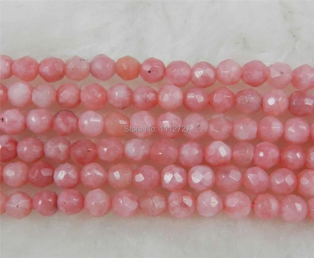 NEW 4mm Natural pink Chalcedony Faceted Round Loose Beads Accessory Parts jewelry Natural Stone 15" AA MY4315 Wholesale Price
NEW 4mm Natural pink Chalcedony Faceted Round Loose Beads Accessory Parts jewelry Natural Stone 15" AA MY4315 Wholesale Price