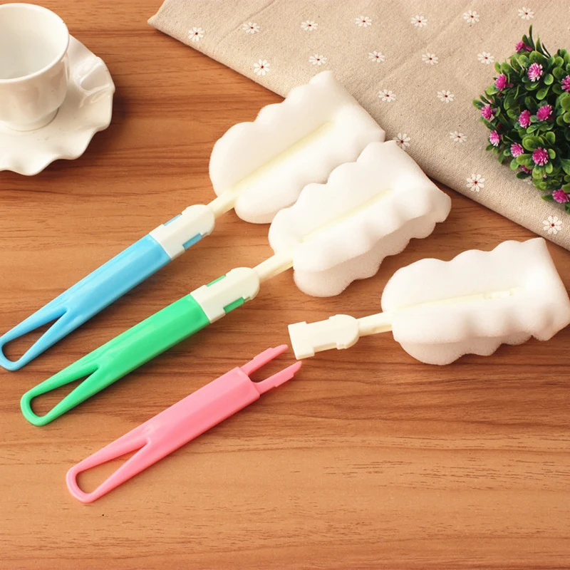 2PCS Cleaning Sponge with Handle for Cups and Water Bottles Kitchen Cleaning Products Kitchen Tools Household Clean Random Color
2PCS Cleaning Sponge with Handle for Cups and Water Bottles Kitchen Cleaning Products Kitchen Tools Household Clean Random Color