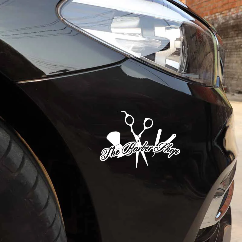 YJZT 15.5CM*11.1CM The Barber Shop Shave High Quality Vinyl Car Sticker Black/Silver C22-0011
YJZT 15.5CM*11.1CM The Barber Shop Shave High Quality Vinyl Car Sticker Black/Silver C22-0011