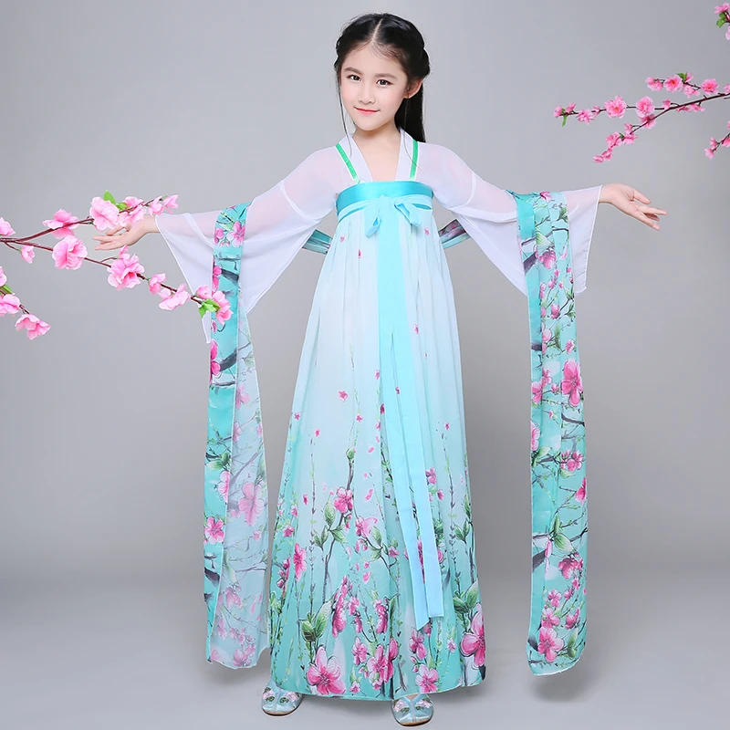 Girl's Dramaturgic Dress Chinese Traditional Dance Costumes Children Girls Hanfu Princess Ancient Chinese Dance
Girl's Dramaturgic Dress Chinese Traditional Dance Costumes Children Girls Hanfu Princess Ancient Chinese Dance