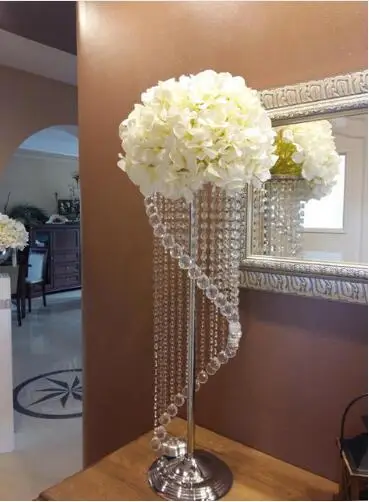 70cm(27.5") Tall Wedding Centerpiece Table Centerpiece, flower stand with bead Strands, DHL/UPS Free Shipping,Wedding Decoraton
70cm(27.5") Tall Wedding Centerpiece Table Centerpiece, flower stand with bead Strands, DHL/UPS Free Shipping,Wedding Decoraton