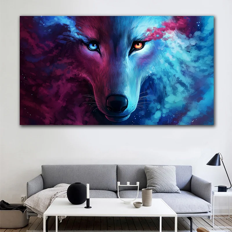 GoldLife Fantasy Wolf Moon Wall Art Canvas Painting Nordic Animals Posters And Prints Wall Pictures For Living Room
GoldLife Fantasy Wolf Moon Wall Art Canvas Painting Nordic Animals Posters And Prints Wall Pictures For Living Room