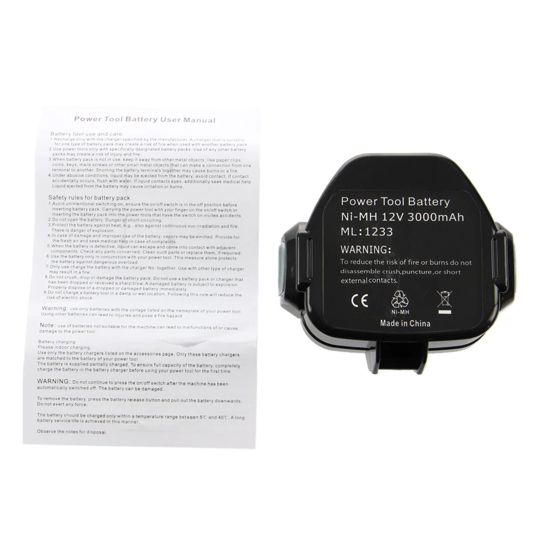 Wholesale5pcs*12V, 3.0Ah, Ni-MH, Replacement Power Tools Battery for Makita Black+Gray
Wholesale5pcs*12V, 3.0Ah, Ni-MH, Replacement Power Tools Battery for Makita Black+Gray