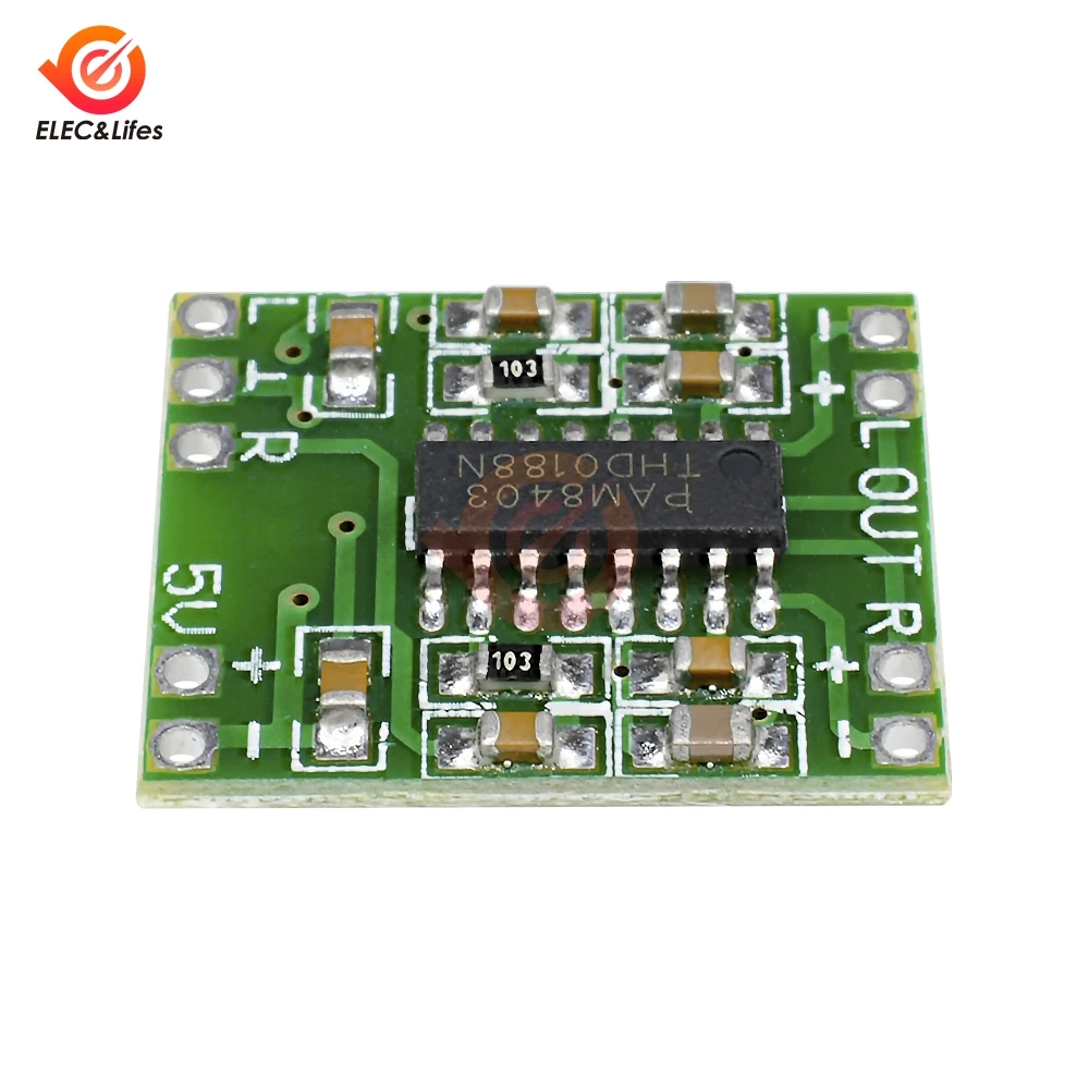 Mini PAM8403 2*3W Digital Class D Amplifier Board module Audio Speaker Sound Board 2.5V To 5V Modulo Amplificador volume control
Mini PAM8403 2*3W Digital Class D Amplifier Board module Audio Speaker Sound Board 2.5V To 5V Modulo Amplificador volume control