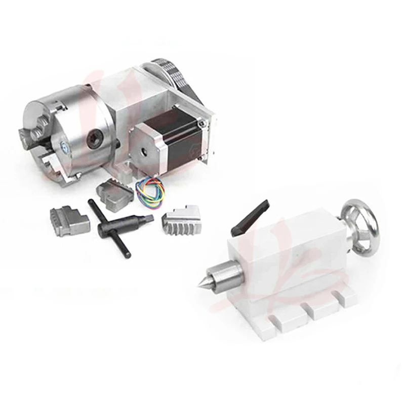 CNC Tailstock and 4th Axis MT2 Rotary Axis Lathe Engraving Machine 4 Jaw Chuck
CNC Tailstock and 4th Axis MT2 Rotary Axis Lathe Engraving Machine 4 Jaw Chuck