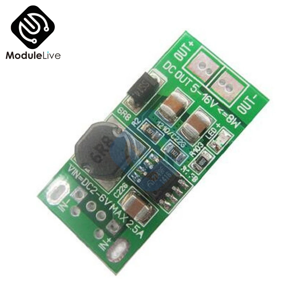 DC 1V 2V 6V 5V to 12V Step Up Boost Module 8W USB входной источник питания преобразователь зарядное