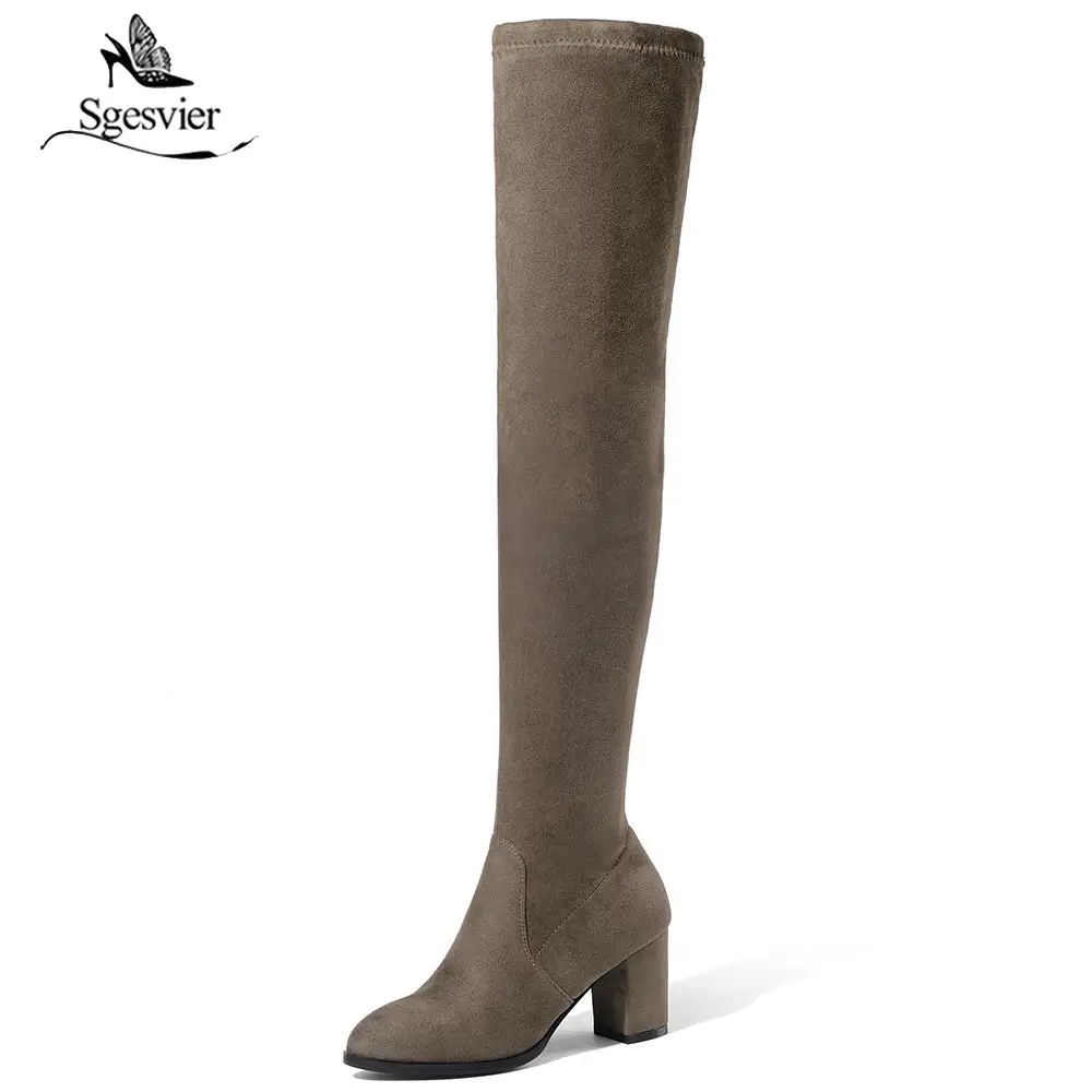 Sgesvier 2019 Women Boots Over The Knee Boots Stretch Fabrics Round Toe Shoes Square High Heels Autumn Boots Size 34-43 OX553
Sgesvier 2019 Women Boots Over The Knee Boots Stretch Fabrics Round Toe Shoes Square High Heels Autumn Boots Size 34-43 OX553