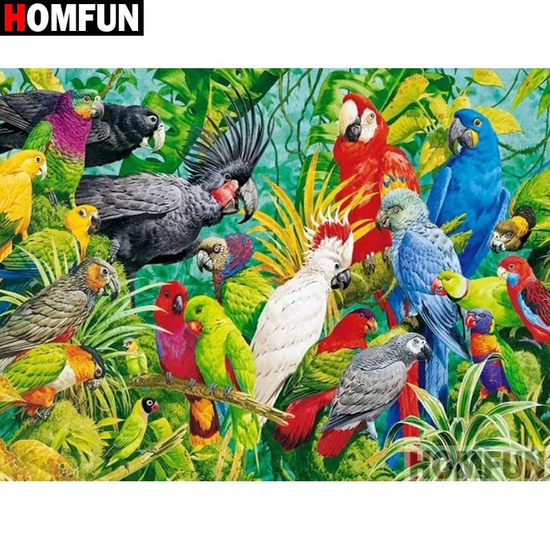HOMFUN Full Square/Round Drill 5D DIY Diamond Painting "Animal parrot" 3D Diamond Embroidery Cross Stitch Home Decor A19779
HOMFUN Full Square/Round Drill 5D DIY Diamond Painting "Animal parrot" 3D Diamond Embroidery Cross Stitch Home Decor A19779