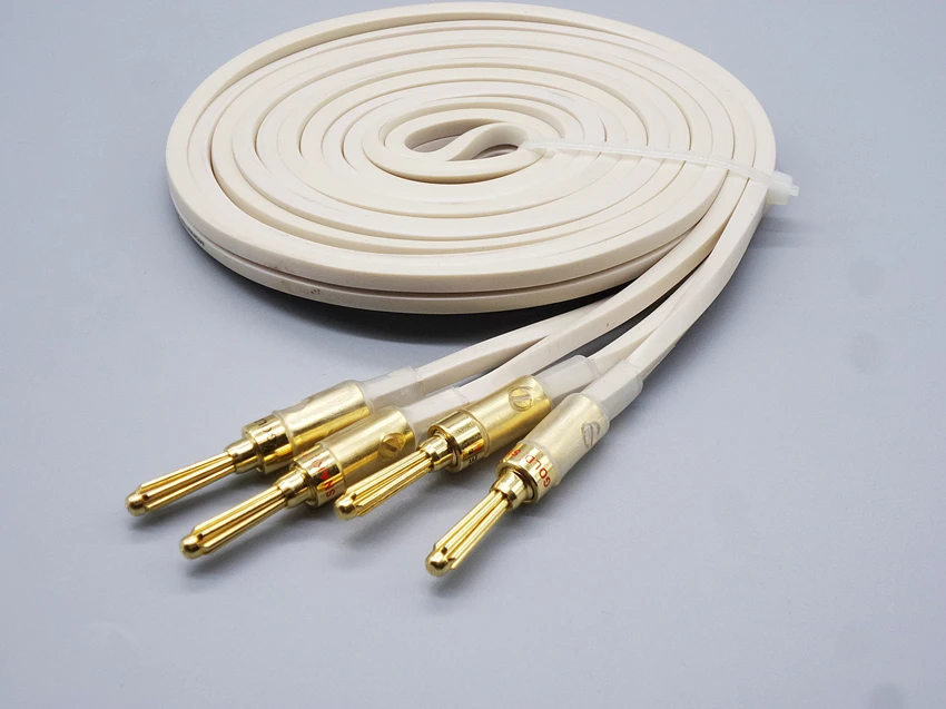 1 pair 2 channels Single crystal copper speaker Audio Line 4mm banana plug power amplifier to connect the speaker cable
1 pair 2 channels Single crystal copper speaker Audio Line 4mm banana plug power amplifier to connect the speaker cable