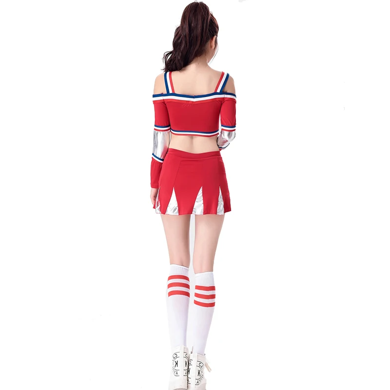 MOONIGHT Red Sexy School girl Cheerleaders Costume Party Play cheerleader Performance clothing big Brand Fashion Women Clothing 
MOONIGHT Red Sexy School girl Cheerleaders Costume Party Play cheerleader Performance clothing big Brand Fashion Women Clothing