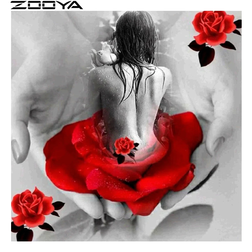 ZOOYA Diamond Embroidery DIY Needlework Full Drill Diamond Painting Mosaic Pattern Woman On The Hand Red Rose Wall Sticker R796
ZOOYA Diamond Embroidery DIY Needlework Full Drill Diamond Painting Mosaic Pattern Woman On The Hand Red Rose Wall Sticker R796